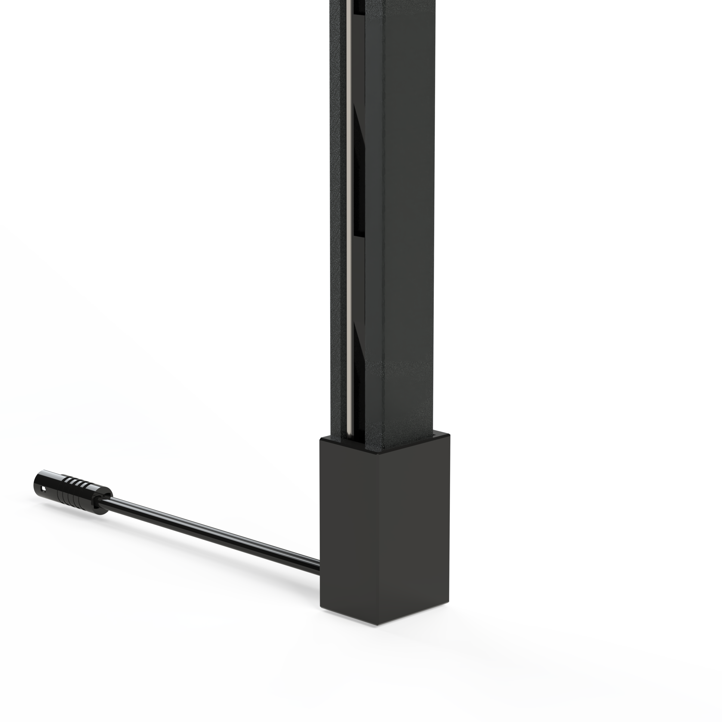 Product image (Beam EVO  profile for wooden panel – electrified, attachment from the rear)