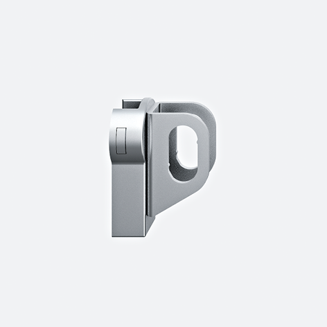 Product image (Bracket – for hanging rail 30 x 15 mm, oval)