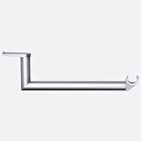 Product image (Bracket Ø 25 mm – for hanging rail Ø 25 mm, stepped)