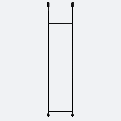 Product image (Display frame with sliding adapter on castors – without electrification)