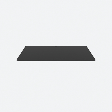 Product image (Metal panel for shelf and ­connection frames – notch in centre, on one side)