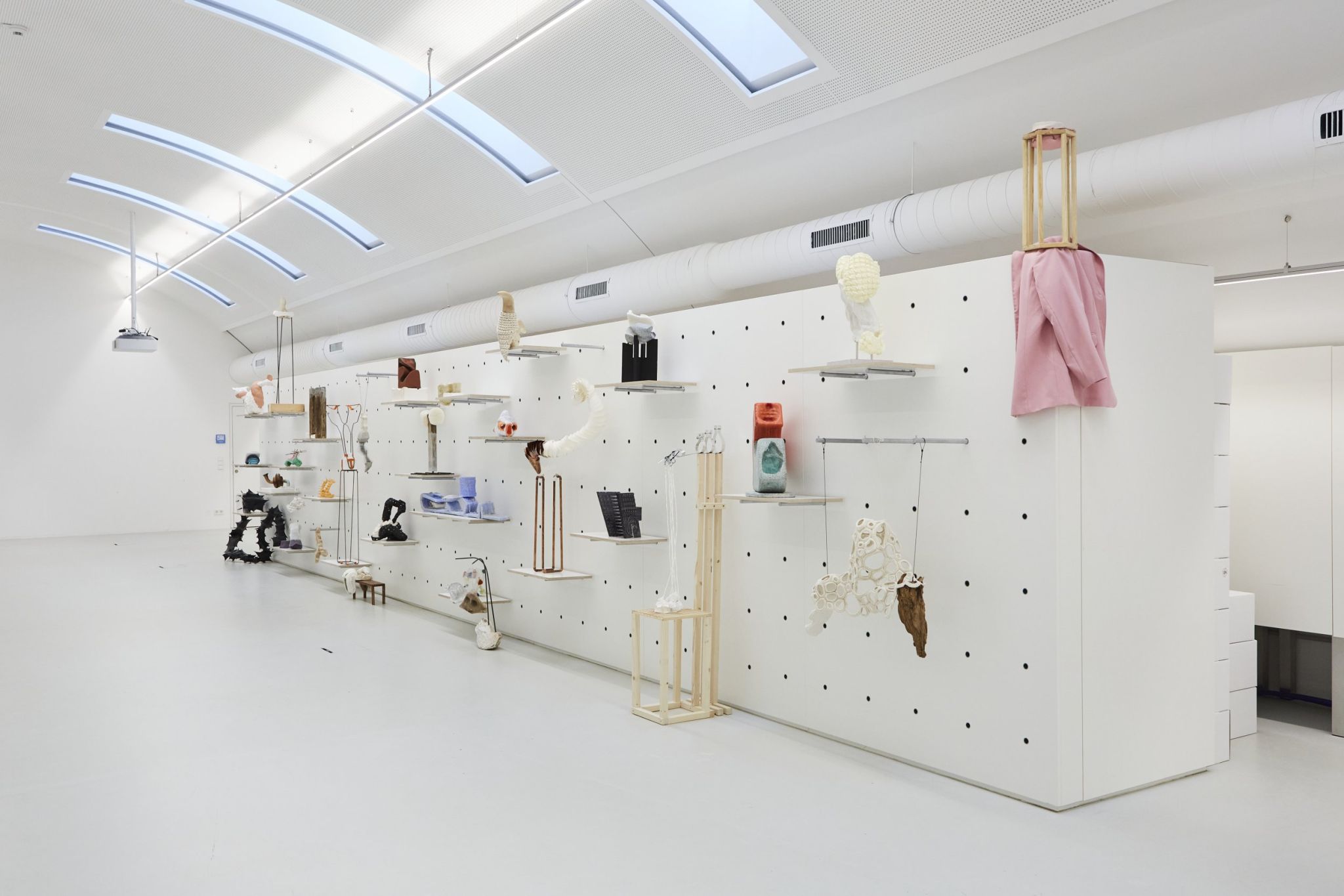 Art exhibition space at the TU Vienna equipped with Visplay's Mono 20 system.