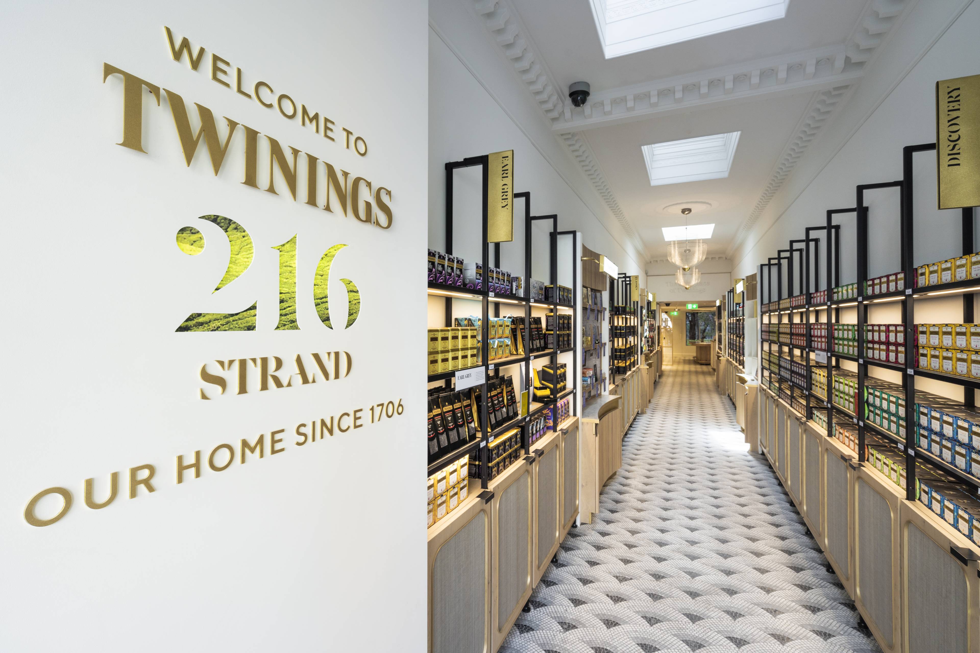 Twining System Twinings Store London - Modern design through Visplay systems – L&S Group